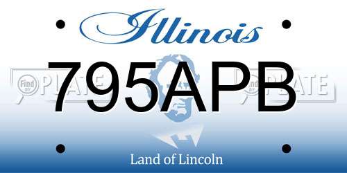 795APB Illinois License Plate