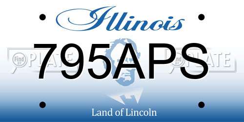 795APS Illinois License Plate