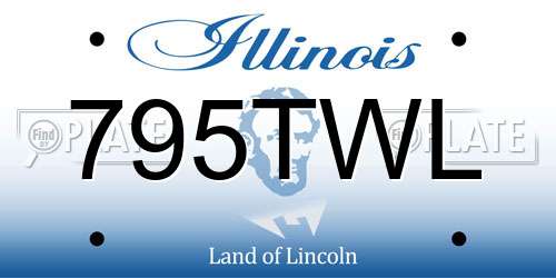 795TWL Illinois License Plate