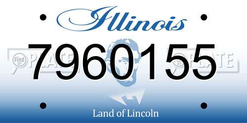 7960155 Illinois License Plate
