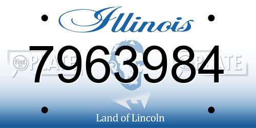 7963984 Illinois License Plate