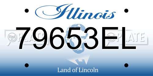 79653EL Illinois License Plate