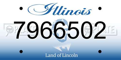 7966502 Illinois License Plate