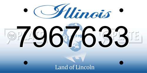7967633 Illinois License Plate