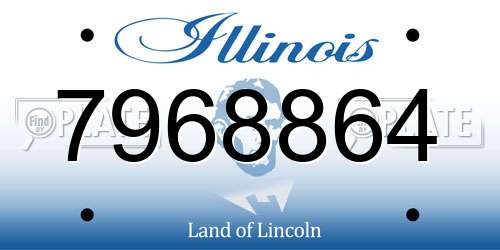 7968864 Illinois License Plate