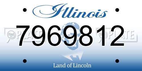 7969812 Illinois License Plate