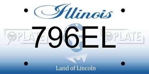 796EL Illinois License Plate