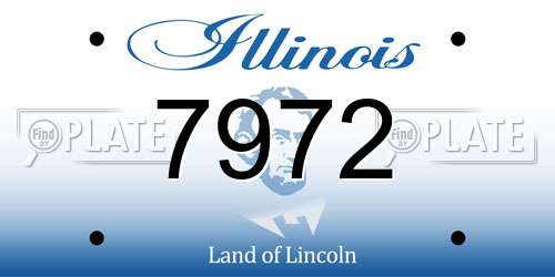 7972 Illinois License Plate