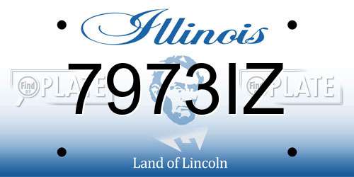 7973IZ Illinois License Plate