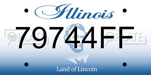 79744FF Illinois License Plate