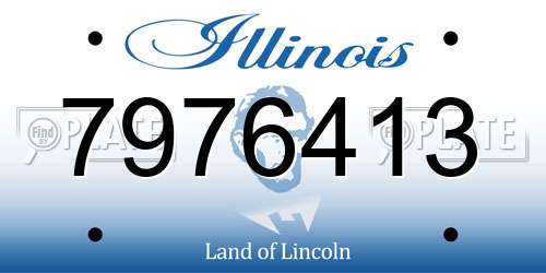 7976413 Illinois License Plate