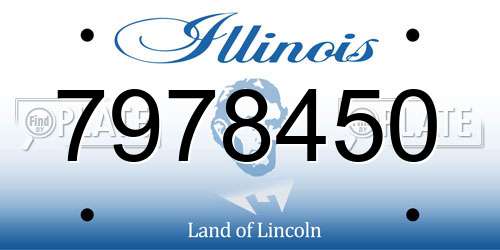 7978450 Illinois License Plate