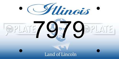 7979 Illinois License Plate