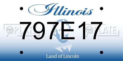797E17 Illinois License Plate