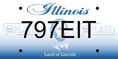 797EIT Illinois License Plate