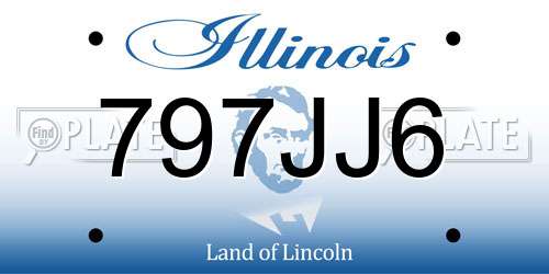 797JJ6 Illinois License Plate