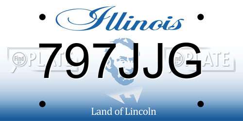 797JJG Illinois License Plate