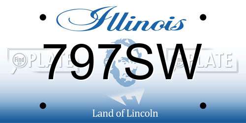 797SW Illinois License Plate