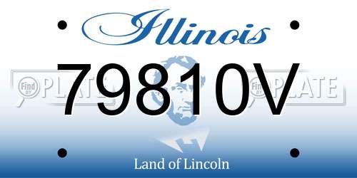 79810V Illinois License Plate
