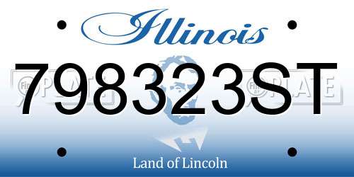 798323ST Illinois License Plate
