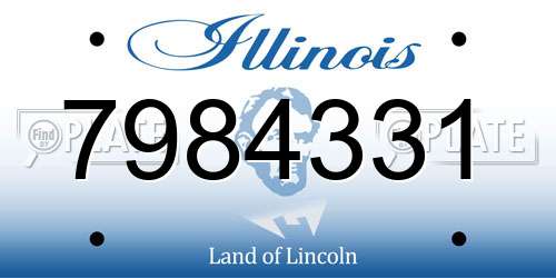 7984331 Illinois License Plate
