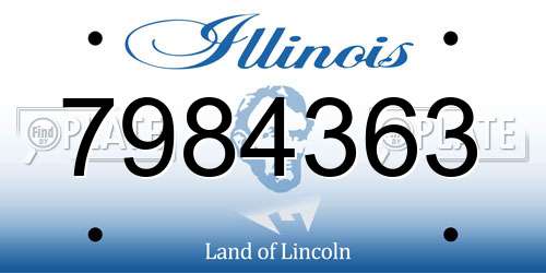 7984363 Illinois License Plate