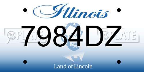 7984DZ Illinois License Plate