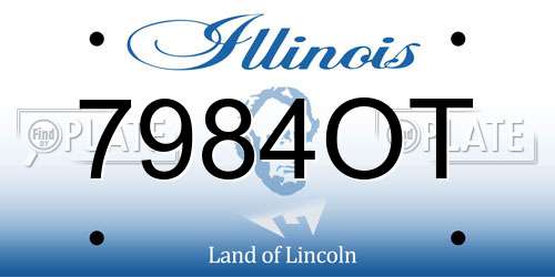 7984OT Illinois License Plate