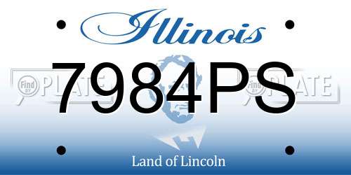 7984PS Illinois License Plate