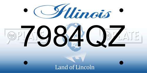 7984QZ Illinois License Plate