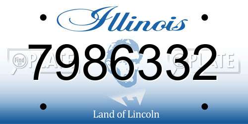 7986332 Illinois License Plate