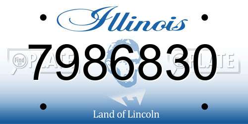 7986830 Illinois License Plate