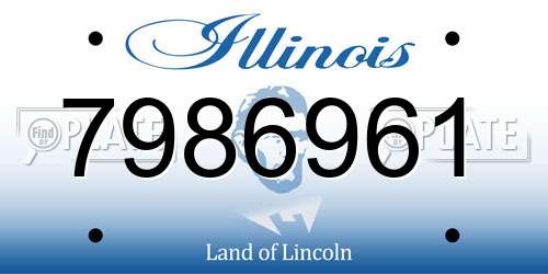 7986961 Illinois License Plate