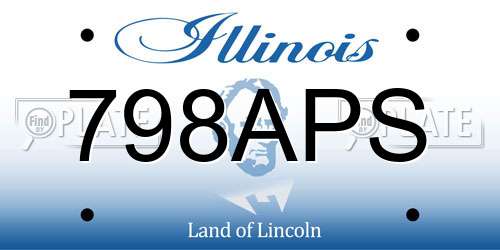 798APS Illinois License Plate