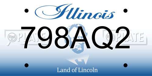 798AQ2 Illinois License Plate