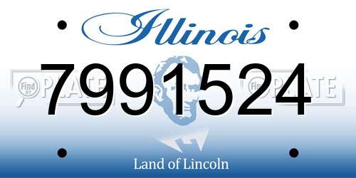 7991524 Illinois License Plate