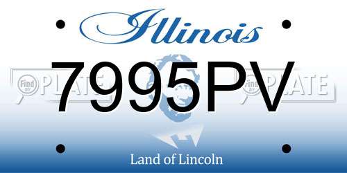 7995PV Illinois License Plate