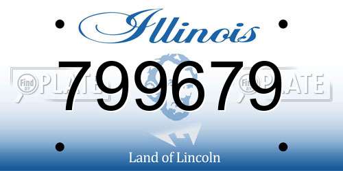 799679 Illinois License Plate