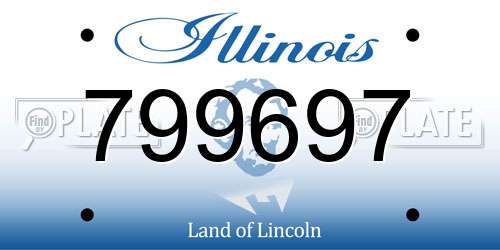 799697 Illinois License Plate