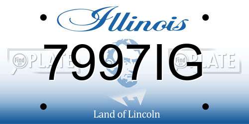 7997IG Illinois License Plate