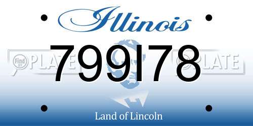 799I78 Illinois License Plate