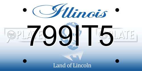 799IT5 Illinois License Plate