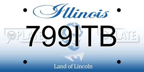 799ITB Illinois License Plate