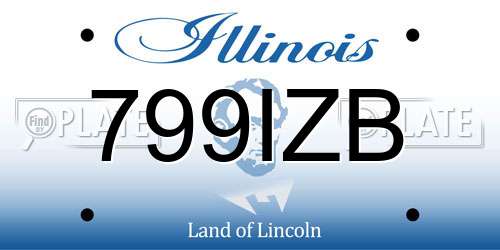799IZB Illinois License Plate