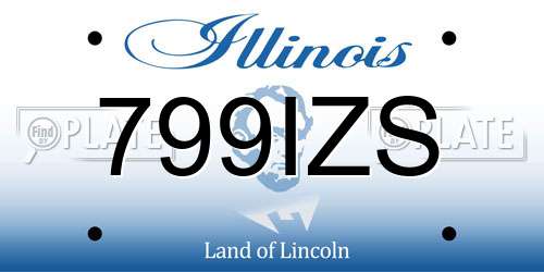 799IZS Illinois License Plate
