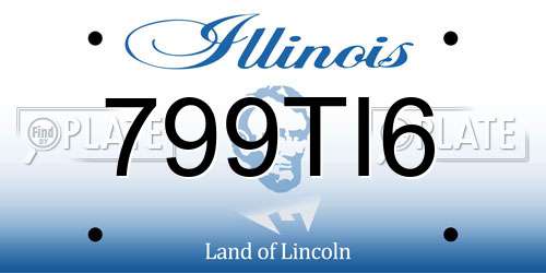 799TI6 Illinois License Plate