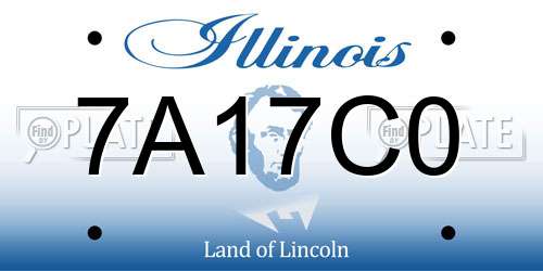 7A17C0 Illinois License Plate