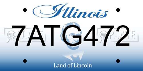 7ATG472 Illinois License Plate