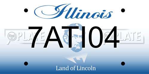 7ATI04 Illinois License Plate