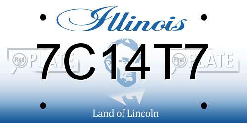 7C14T7 Illinois License Plate